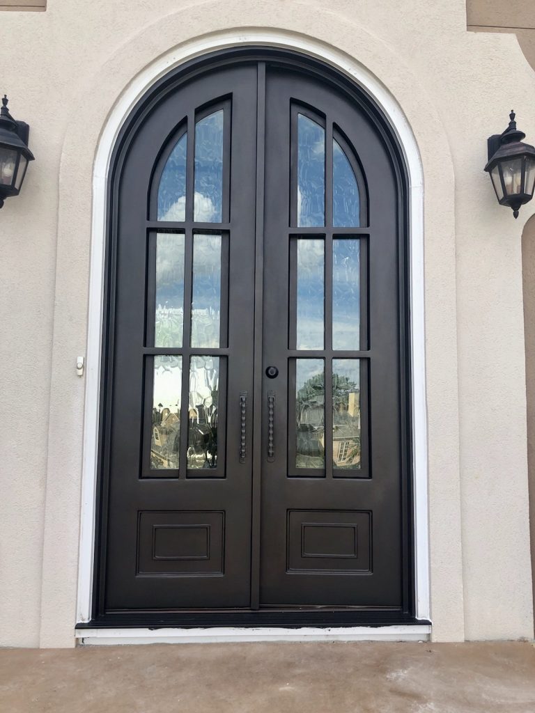 Tall narrow custom Atlanta iron door