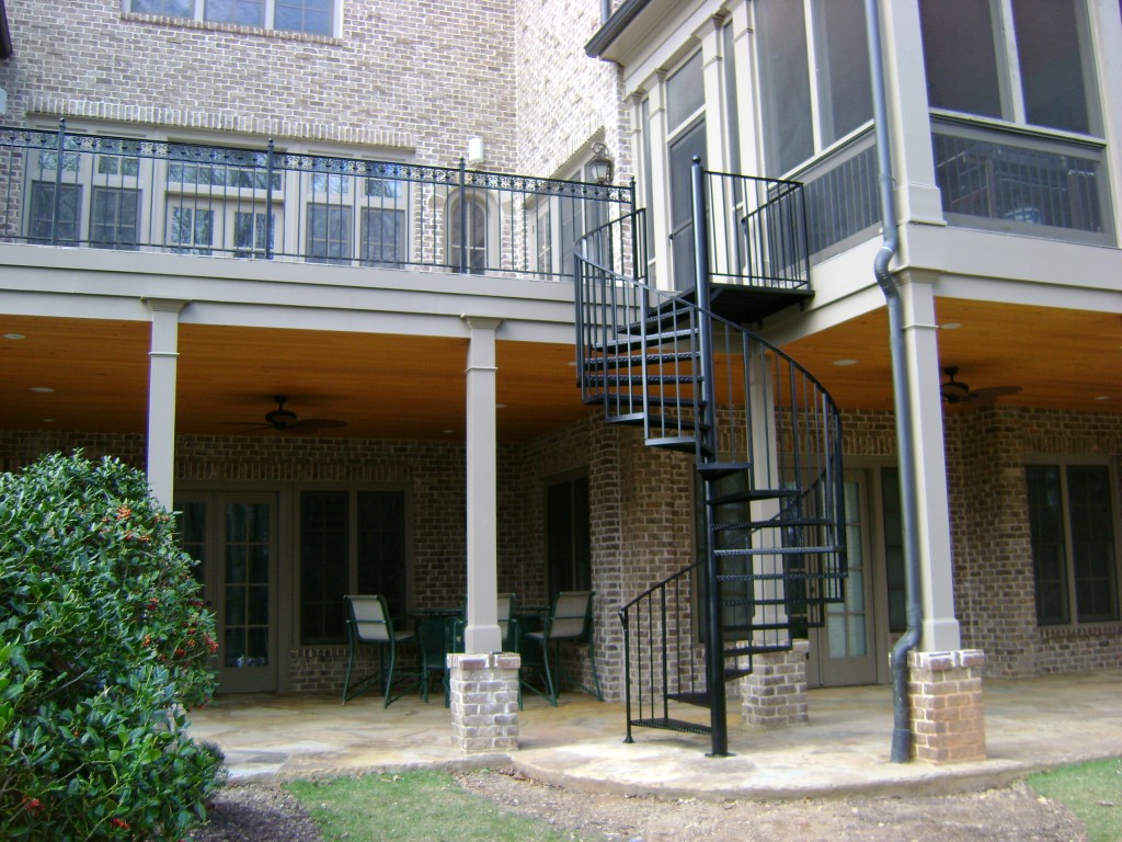 A spiral staircase installed in Atlanta, GA